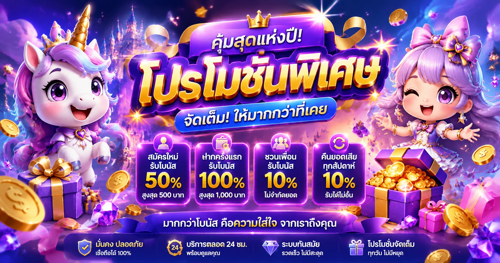 UNIKORN168 ทางเข้าเว็บตรง สล็อต คาสิโน สมัครฟรี